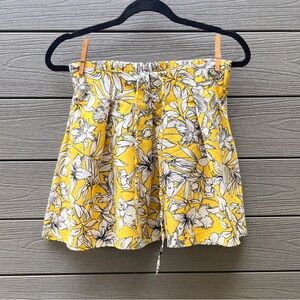 Floral yellow skirt